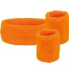 Stirnband und Schweißband, orange