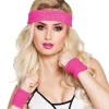 Stirnband und Schweißband, pink