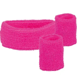 Stirnband und Schweißband, pink