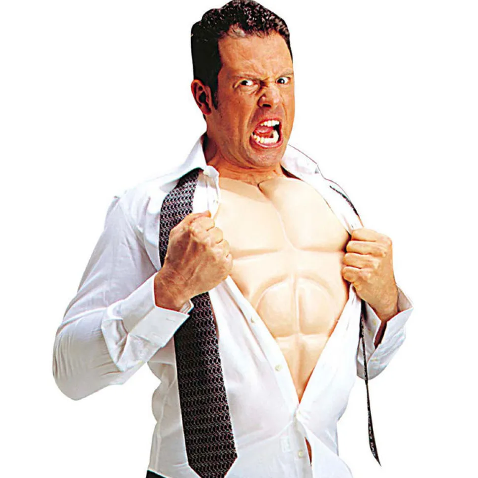 Super-Muskel-Body / Sixpack mit Gummiband