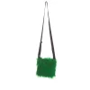 Tasche aus Plüschfell, grün