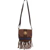 Tasche Hippie Festival mit Fransen in Lederoptik