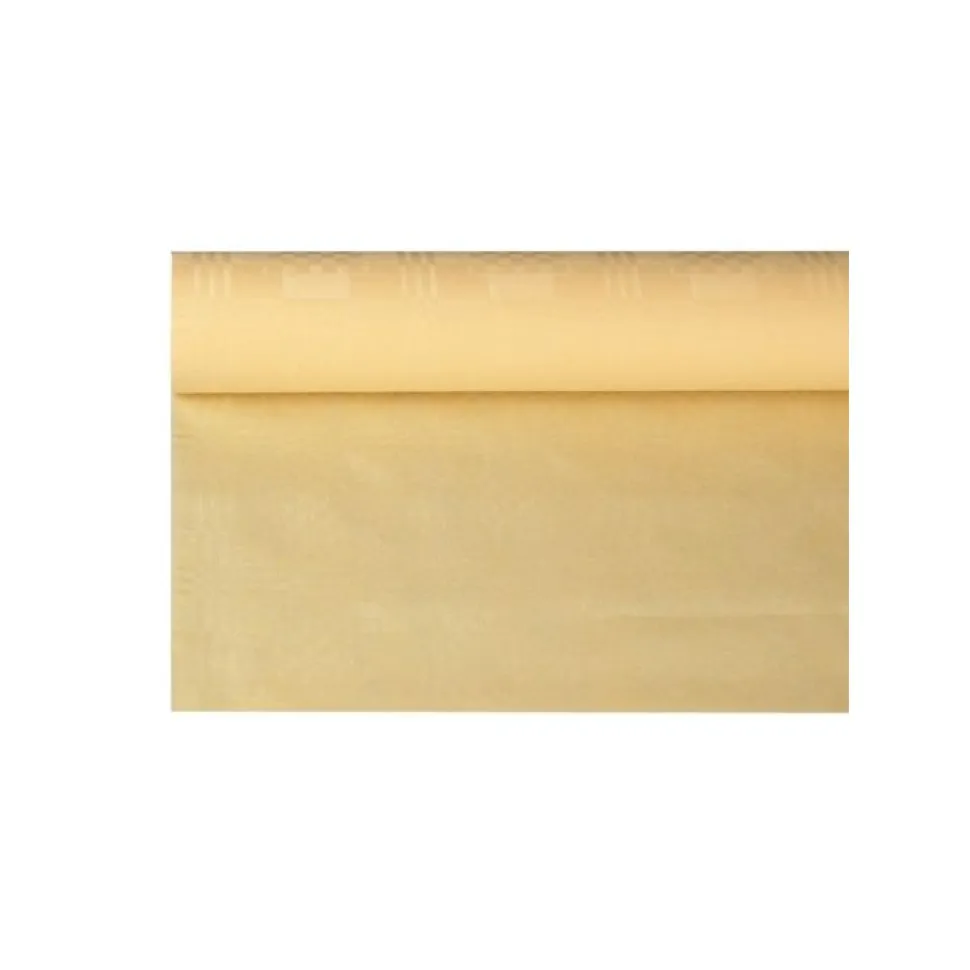 Tischdecke mit Damastprägung, 8 x 1,2 m auf der Rolle, Creme