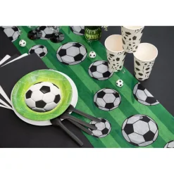 Tischläufer Fussball, Grün, 30 cm, Länge 250cm