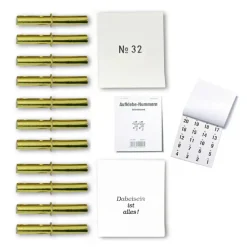 Verlosungs-Set 1 in gold, Paket 1-100