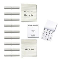 Verlosungs-Set 1 in weiß, Paket 1-100