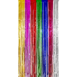 Vorhang Lametta bunt, 2 x 1 m