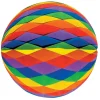Wabenball ca. 30 cm, schwer entflammbar, Regenbogen