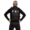 Weste FBI deluxe, schwarz, Einheitsgröße