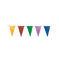 Wimpelkette bunt dreieckig, 20 m
