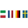 Wimpelkette Europa, 10 m
