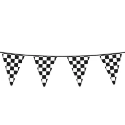 Wimpelkette Racing, kariert, 6m