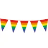 Wimpelkette Rainbow, 8 m, 14 Wimpel, 45x30 cm