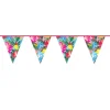 Wimpelkette Tropische Blumen, 10 m