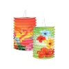 Zuglaterne Hawaii aus Papier, Ø 16 cm, 2 Stück